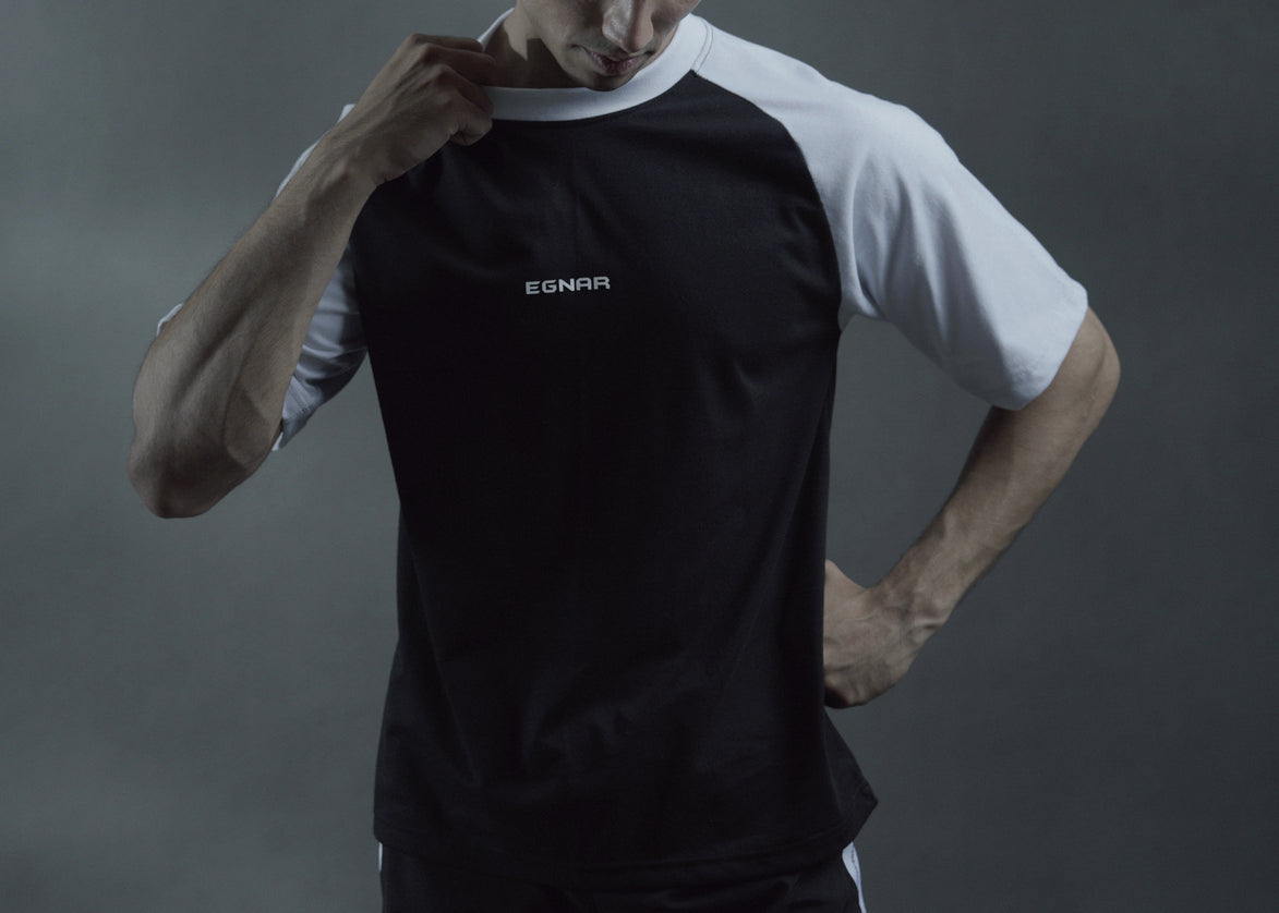 EGNAR REBORN®  Drop Shoulder Essential Shirt - BLACK
