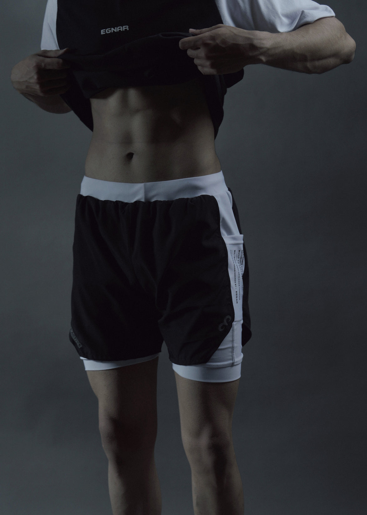 EGNAR REBORN® Compression Panel Shorts - BLACK