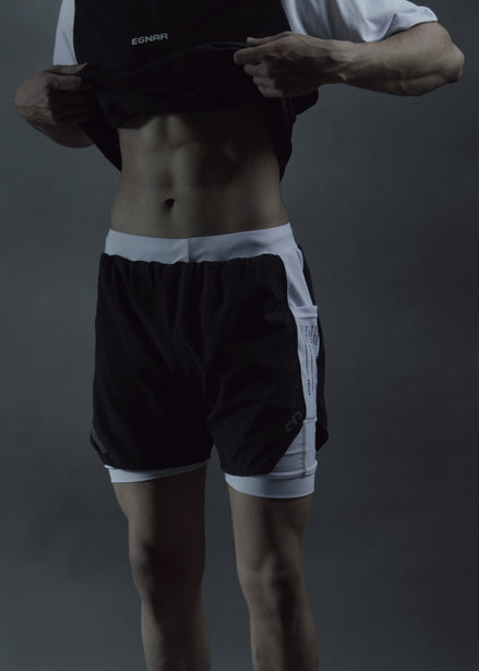 EGNAR REBORN® Compression Panel Shorts - BLACK