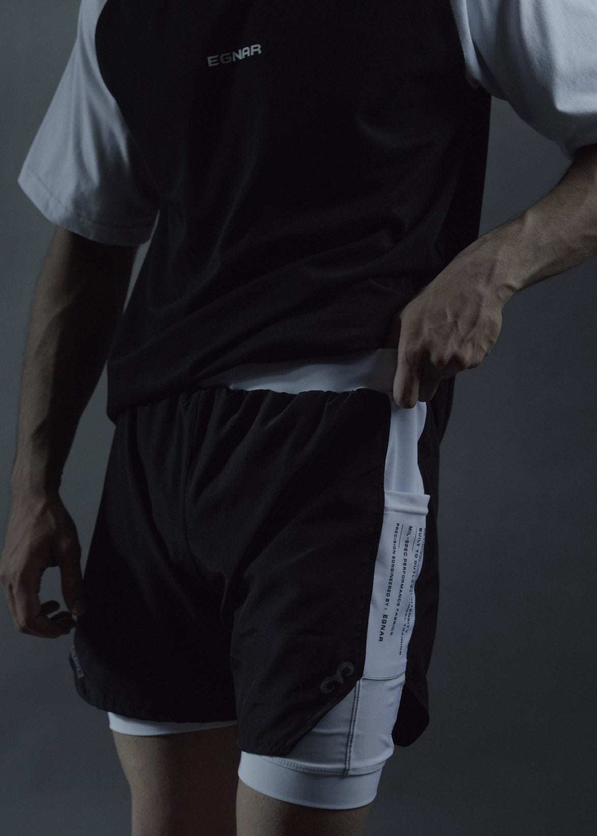 EGNAR REBORN® Compression Panel Shorts - BLACK