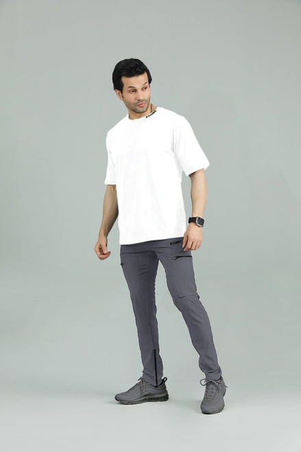 EGNAR ALPHA OVERSIZE TRACKSUIT - Charcoal/White