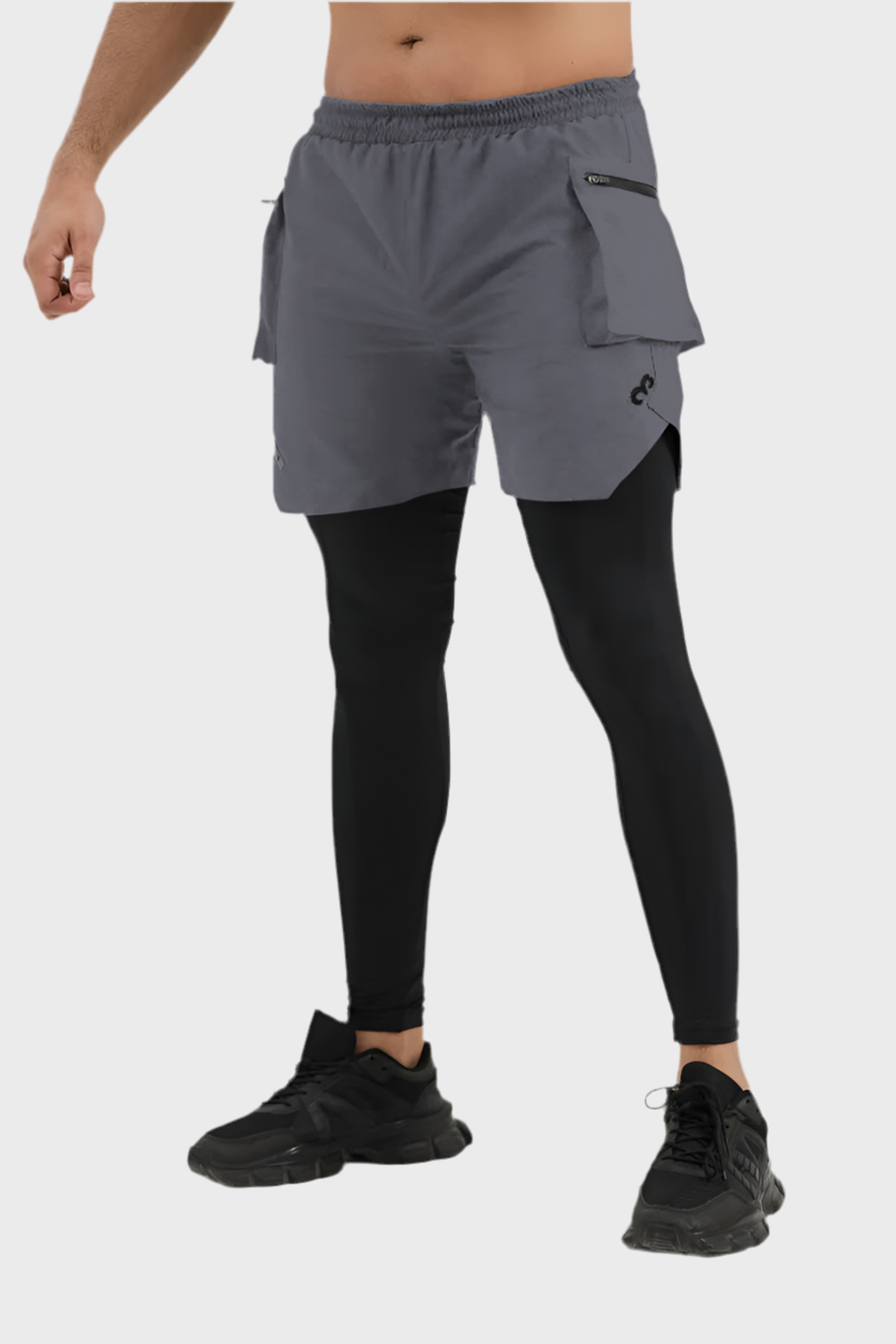 TETRA-LITE™ 5" Cargo 2-in-1 Legging – Grey