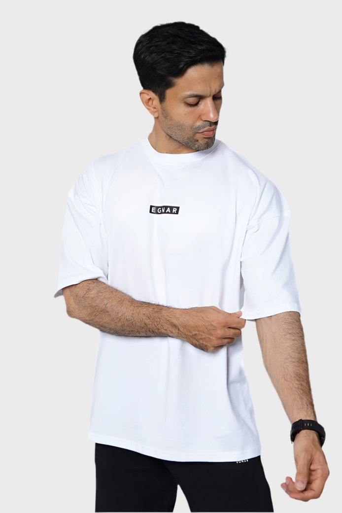 EGNAR PRO OVERSIZE TEE - WHITE