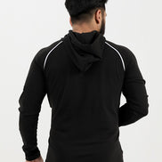 EGNAR QUILTED HYBRID JACKET-BLACK