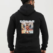 EGNAR ESSENTIAL ZIP UP HOODIE -BLACK