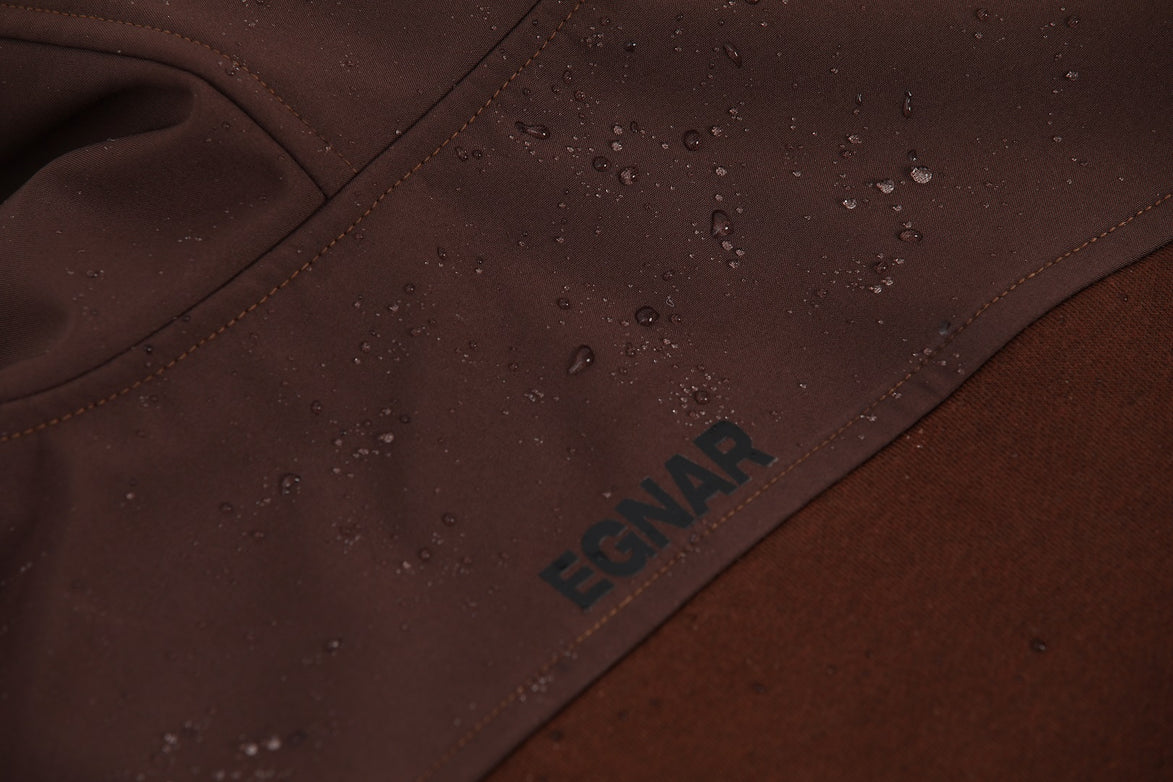 EGNAR CORE WATERPROOF PANEL HOODIE - BROWN