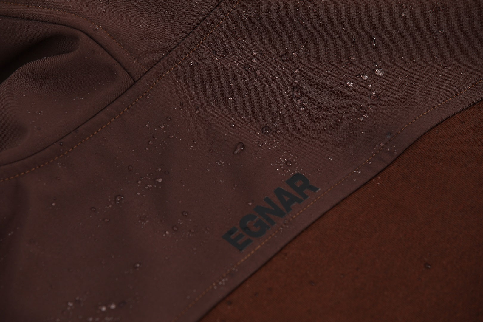 EGNAR CORE WATERPROOF PANEL HOODIE - BROWN