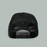 NEW ERA® A-FRAME TRUCKER HAT- BLACK