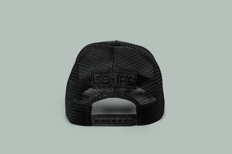 NEW ERA® A-FRAME TRUCKER HAT- BLACK