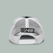 NEW ERA® A-FRAME TRUCKER HAT- BLACK/WHITE