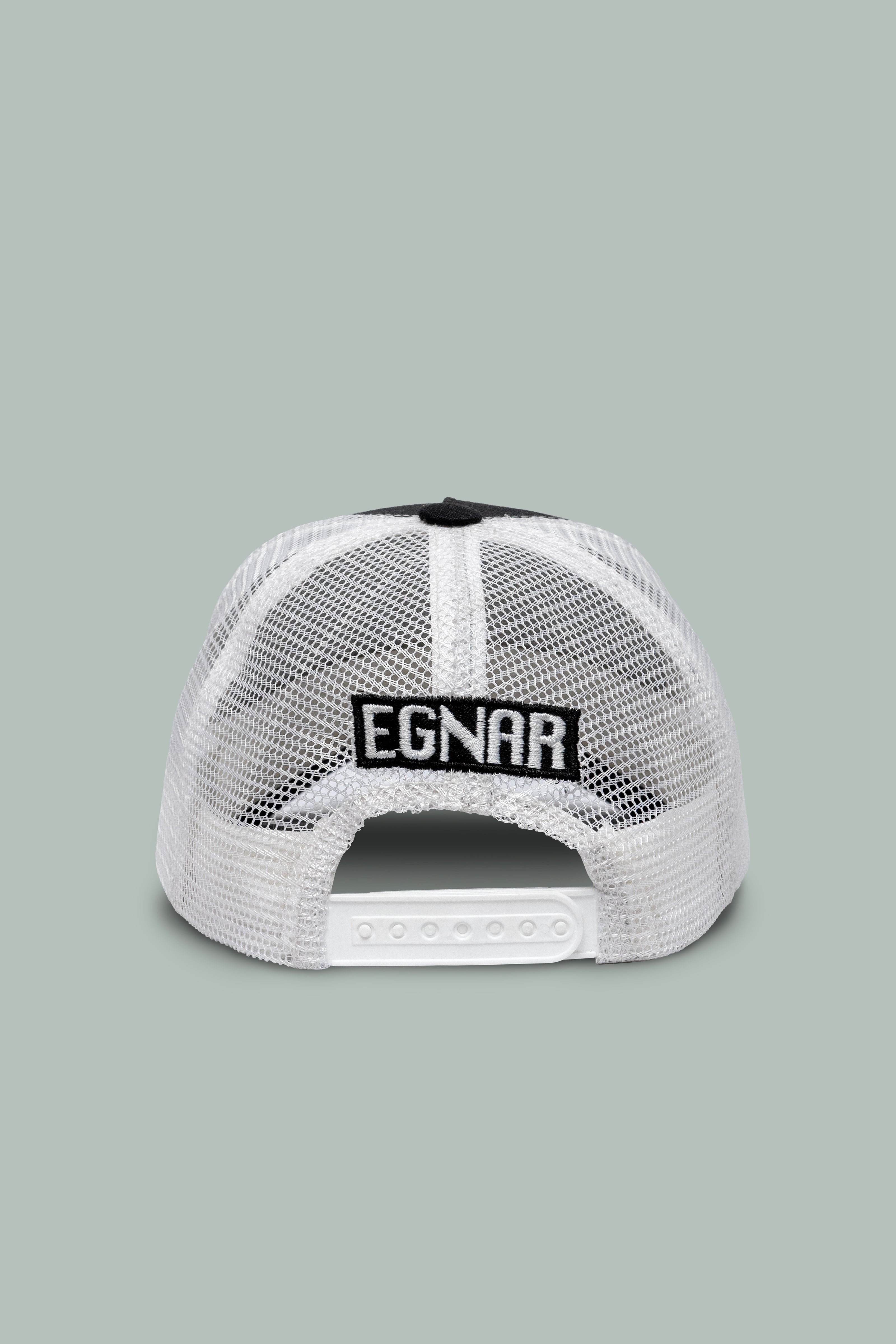NEW ERA® A-FRAME TRUCKER HAT- BLACK/WHITE