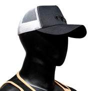 NEW ERA® A-FRAME TRUCKER HAT- BLACK/WHITE