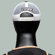 NEW ERA® A-FRAME TRUCKER HAT- BLACK/WHITE
