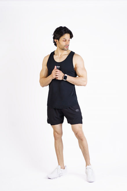 EGNAR RAW CUT TANK BLACK