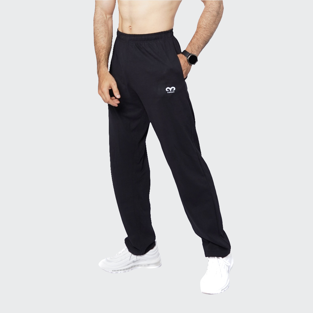 EGNAR NO CUFF OVERSIZE TROUSER-BLACK