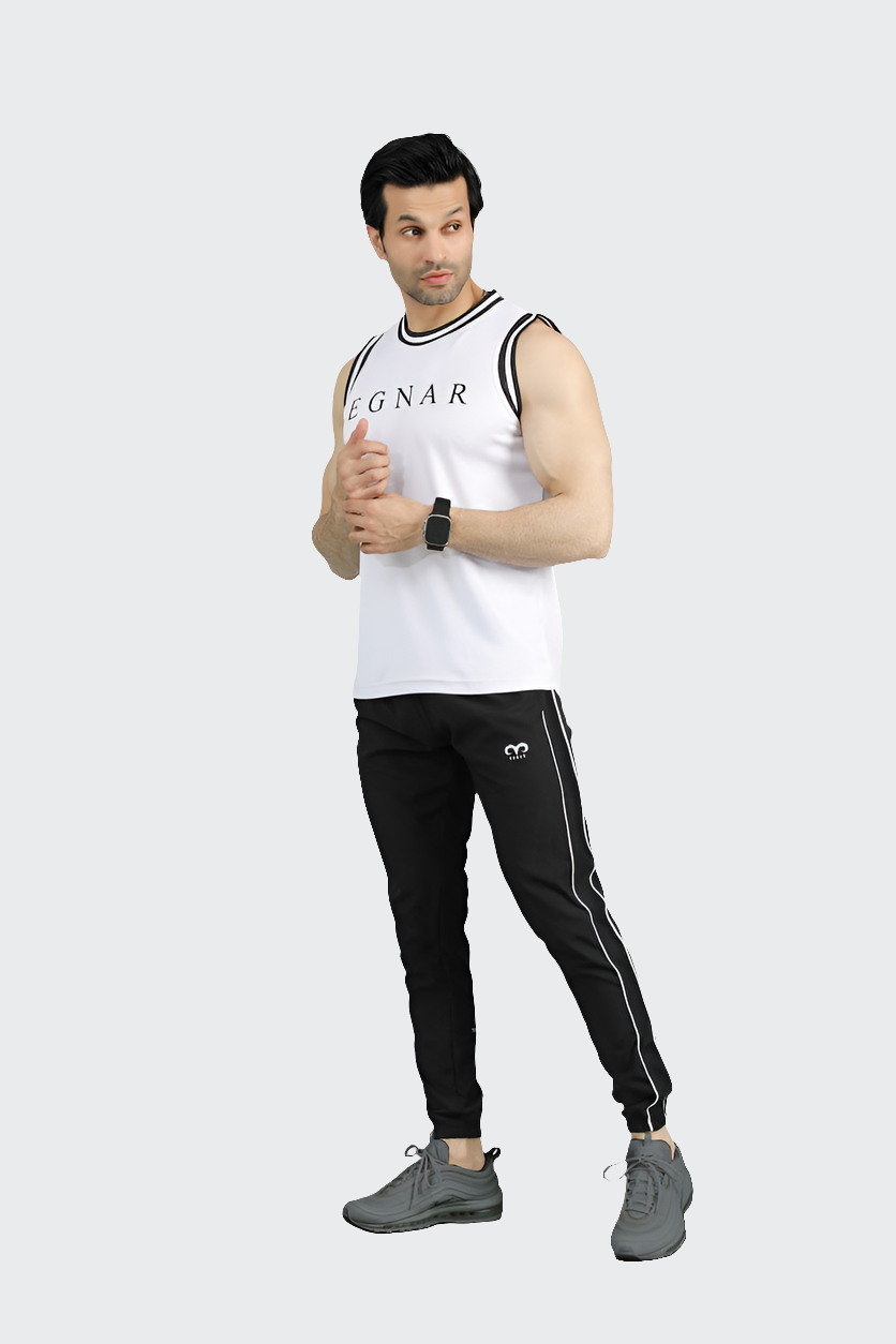 EGNAR CORE MESH TANK TOP - WHITE