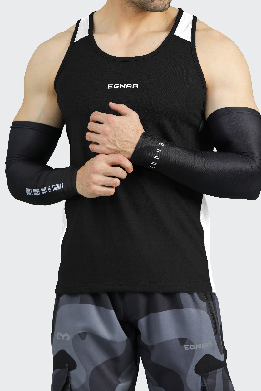 EGNAR ARM SLEEVES - BLACK (PACK OF 2)