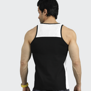 EGNAR ECLIPSE CUT TANK TOP - BLACK