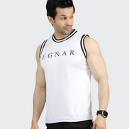 EGNAR CORE MESH TANK TOP - WHITE