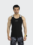 EGNAR ECLIPSE CUT TANK TOP - BLACK