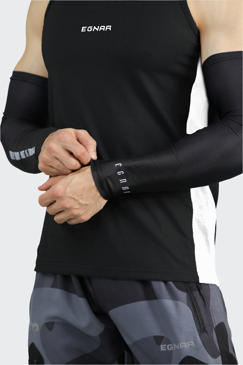 EGNAR ARM SLEEVES - BLACK (PACK OF 2)