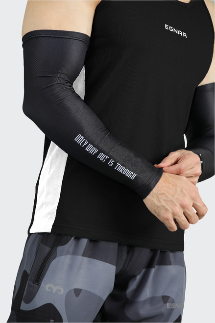 EGNAR ARM SLEEVES - BLACK (PACK OF 2)