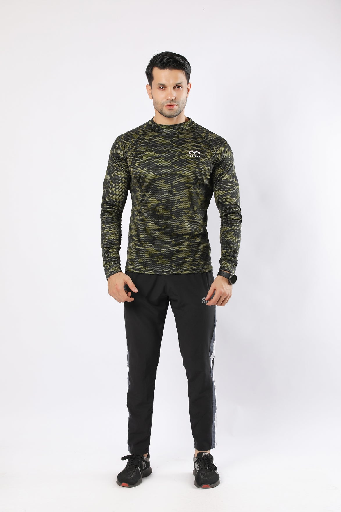 Egnar Flex Tracksuit Green- Full Sleeves
