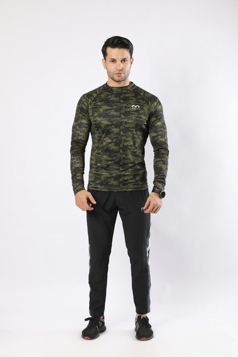 Egnar Flex Tracksuit Green- Full Sleeves