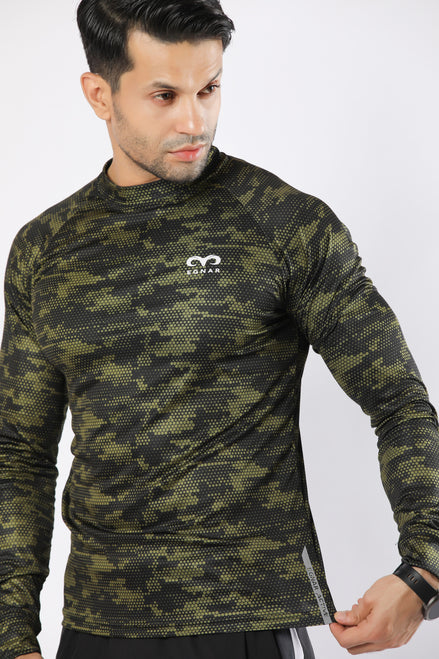 Egnar Flex Tracksuit Green- Full Sleeves