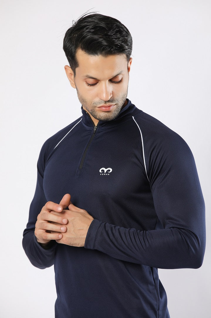Egnar Men's Gym T-Shirt - Navy Blue