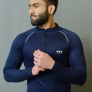 Egnar Men's Gym T-Shirt - Navy Blue