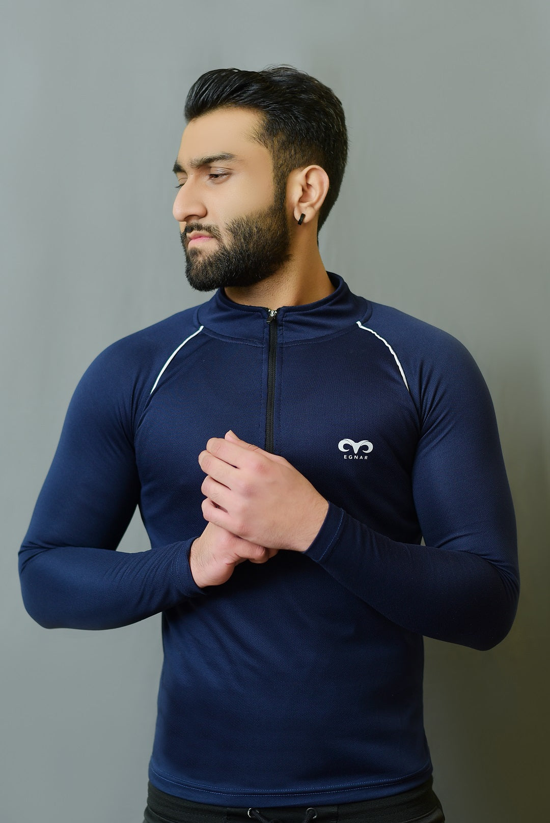 Egnar Men's Gym T-Shirt - Navy Blue